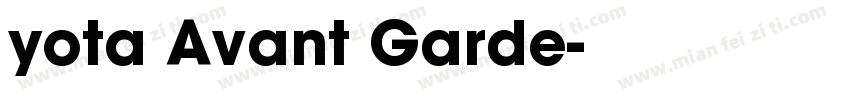 yota Avant Garde字体转换